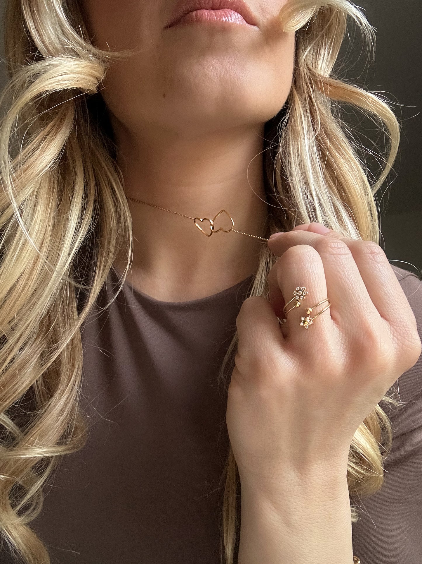 COLLANA DOUBLE HEART