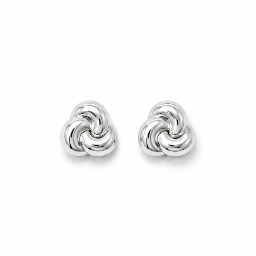 Orecchini eleganti in acciaio inossidabile color argento