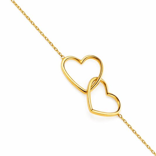 COLLANA DOUBLE HEART - Acheta Jewels